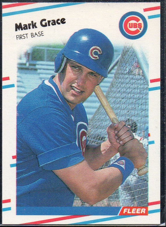 MARK GRACE 1988 Fleer Update 77 Baseball Card Chicago Cubs 