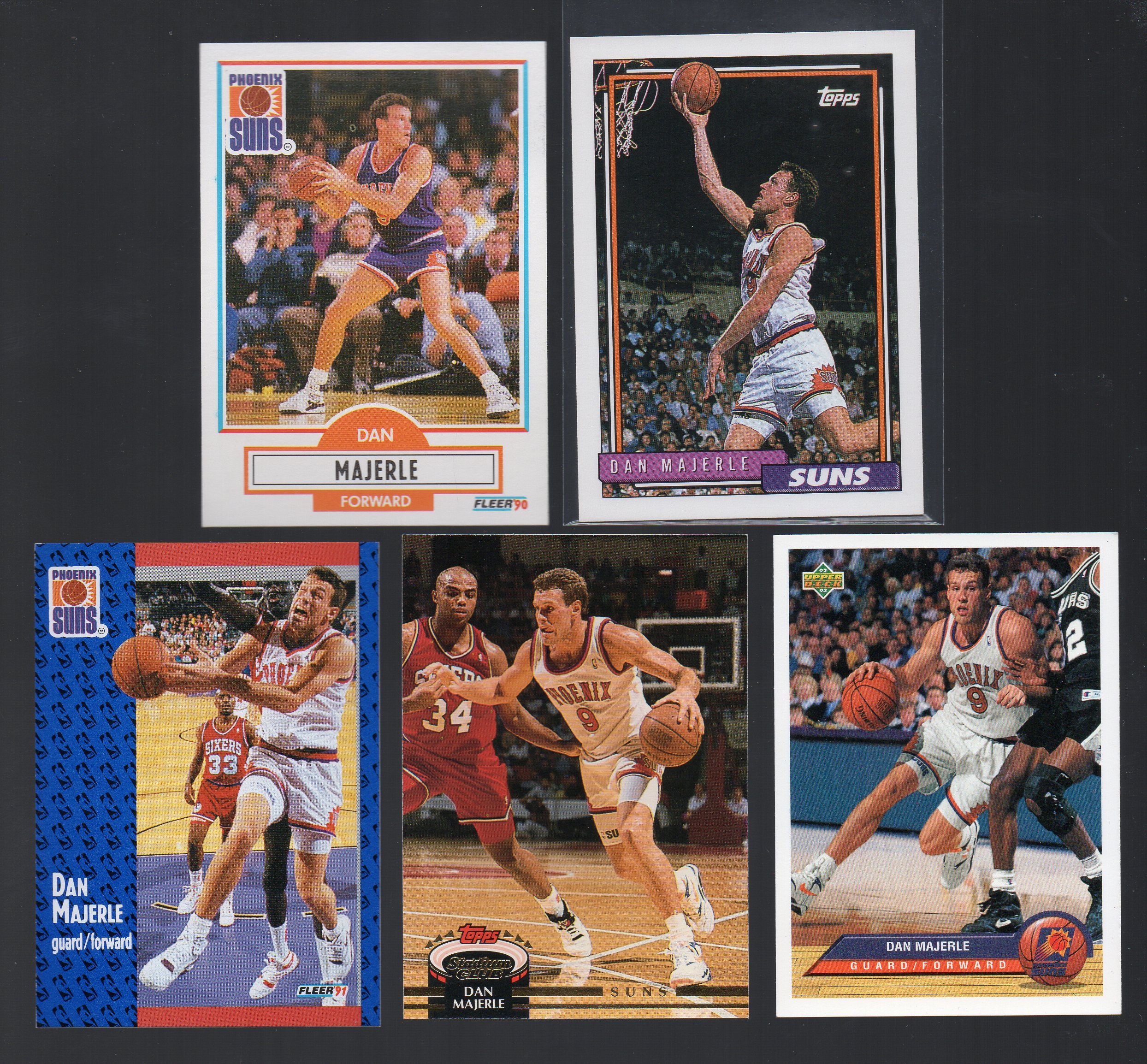 Dan Majerle Signed Phoenix Suns 1995 Hoops Basketball Card Beckett