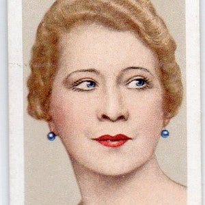 MARIE TEMPEST 1935 Gallaher Stars of Screen & Stage #10 Cartão de cigarro