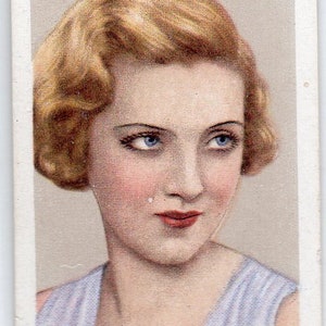 DOROTHY DICKSON 1935 Gallaher Stars of Screen & Stage #34 Cartão de cigarro