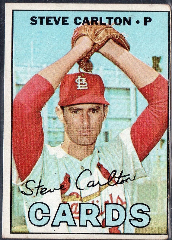 STEVE CARLTON 1967 Topps 146 Baseball Card St Louis Etsy