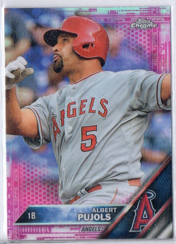 ALBERT PUJOLS 2016 Topps Chrome #46 Pink Refractor Parallel
