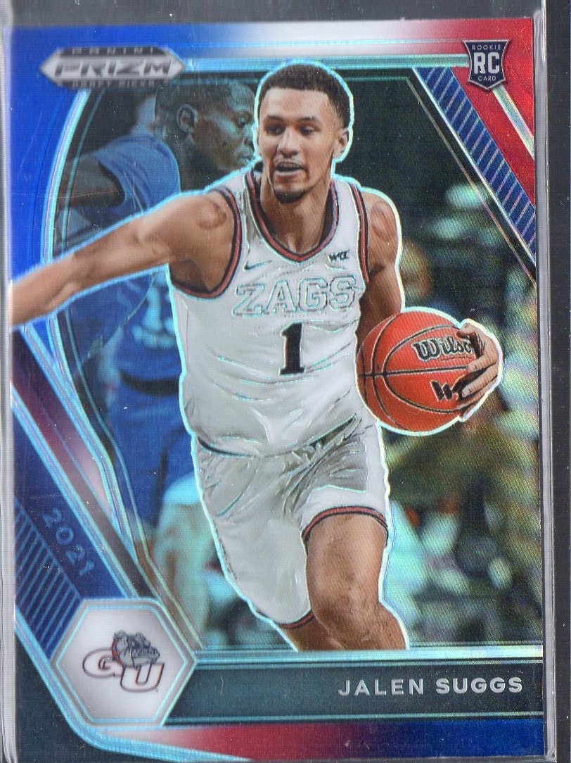 JALEN SUGGS RC 2021 Panini Prizm 3 Red White Blue Parallel Basketball