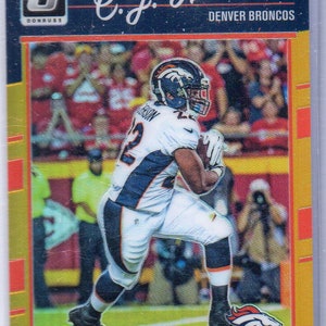C.J. ANDERSON 2016 Donruss Optic #29 Tarjeta de fútbol paralelo #7/10 - Denver Broncos