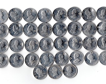 SET Shell Presidential 8 Coin Collection in Cardboard Holder Plus