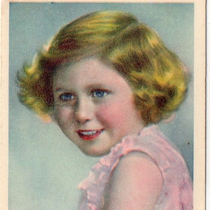 PRINCESS MARGARET ROSE 1935 Phillips Special Jubilee #10 Cigarette Card