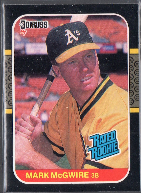 MARK Mcgwire 1987 Donruss #46 Baseball Card - Oakland Athletics - Etsy