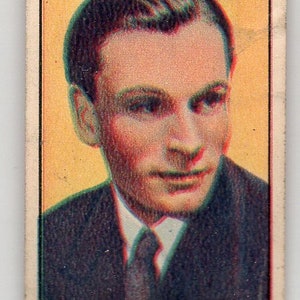 LAWRENCE OLIVIER 1939 Mars Confections Beroemde Filmsterren #38 Candy Card