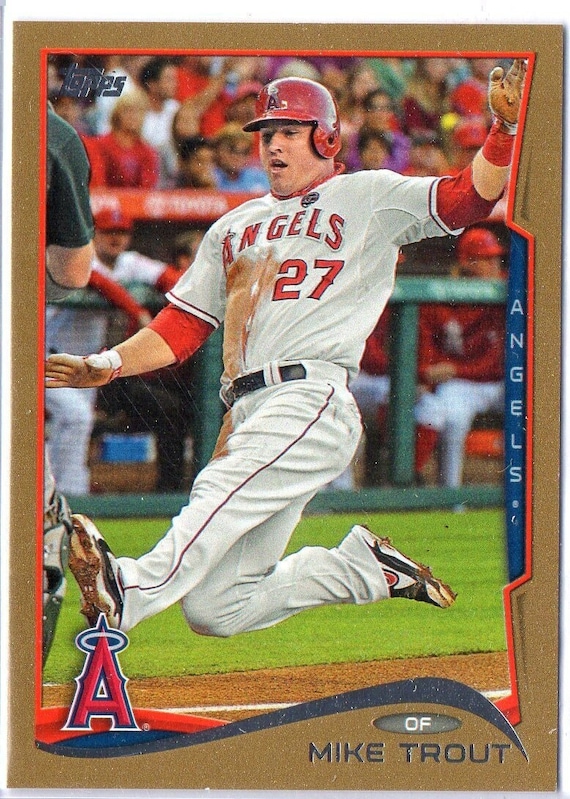 MIKE TROUT 2014 Topps #1 Gold Parallel Baseball Card - Anaheim-Los Angeles  Angels