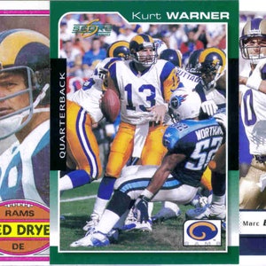 St. LOUIS/LoS ANGELES RAMS Football Team Lot - 200 Assorted Cards