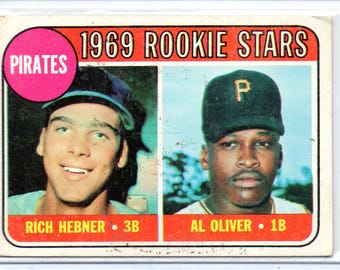 Carta da baseball Al Oliver/Richie Hebner RC 1969 Topps #82 - Pittsburgh Pirates