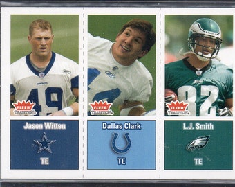 JASON WITTEN/Dallas Clark/L.J.Smith RC 2003 Fleer Tradition #283 Football Card