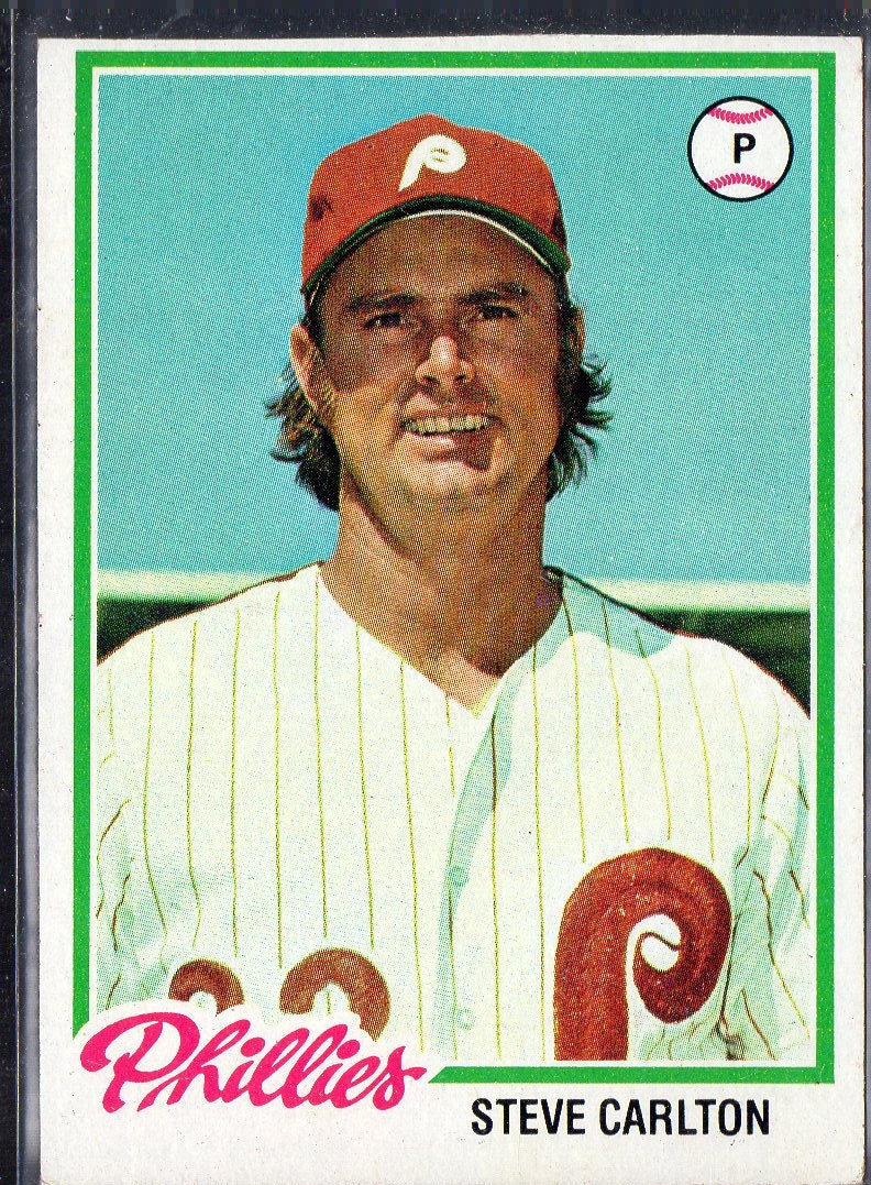STEVE CARLTON 1978 Topps 540 Baseball Card Philadelphia 