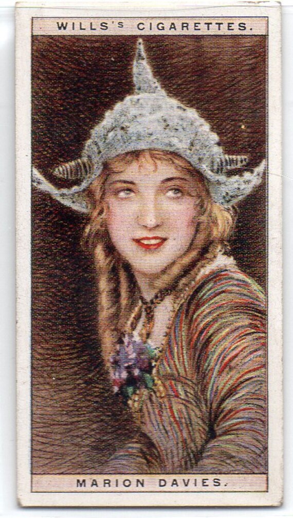 MARION DAVIES 1928 Wills Cinema Stars #9 Cigarette Card - Etsy