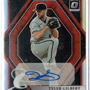 TYLER GILBERT 2022 Donruss Optic Elite Series Autograph Prizm Parallel Baseball Card - Arizona Diamondbacks
