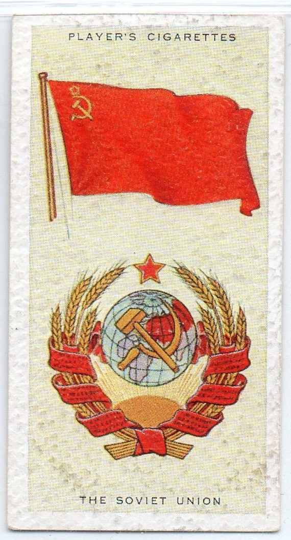 SOVIET UNION 1936 Player National Flags and Arms 40 Cigarette Etsy