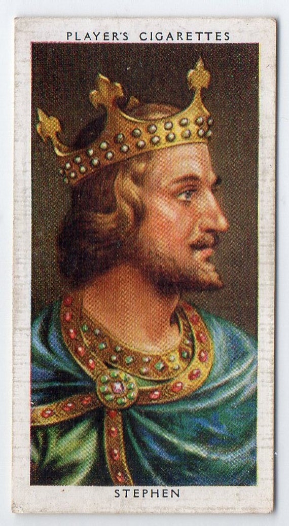 stephen king cigarettes KING STEPHEN I 1935 Player Kings & Queens of England #4 Cigarette Card