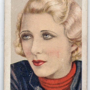 HEATHER THATCHER 1935 Gallaher Stars of Screen & Stage #1 Cigarette Card