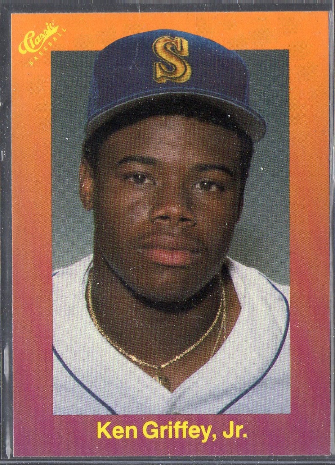 KEN GRIFFEY Jr RC 1989 Classic Orange 131 Baseball Card Seattle