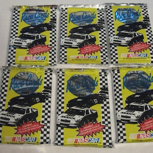 1991 Maxx NASCAR Racing Cards - Unopened Packs Lot (6)