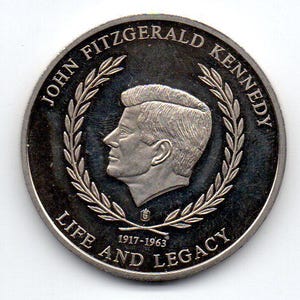 JOHN F KENNEDY c.1980&#39;s Inauguration and Life & Legacy Token