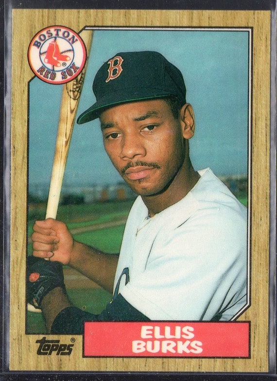 ELLIS BURKS XRC 1987 Topps Traded Tiffany #14 Baseball Card