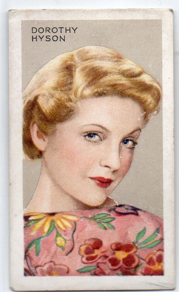 dorothy cigarettes HYSON 1935 Gallaher Stars of Screen & Stage #31 Cigarette Card Original 1947 Dorothy Lamour Turf