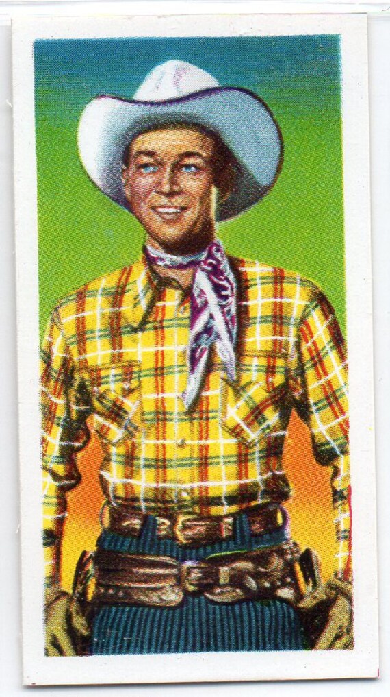 ROY ROGERS 1957 Jaycee Western Stars #24 Cigarette Card