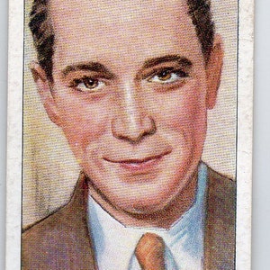 FRANCHOT TOON 1938 Player Film Stars 3e serie #47 sigarettenkaart