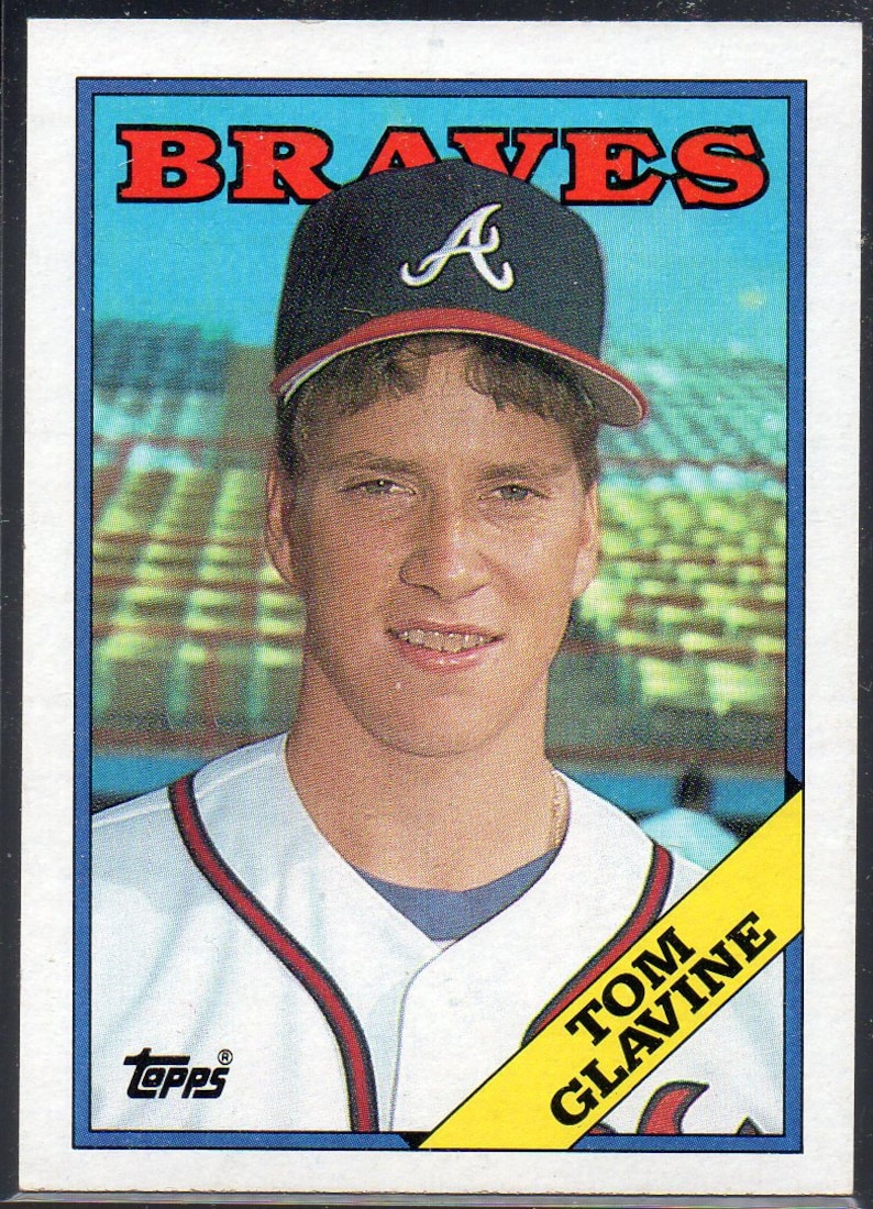 TOM GLAVINE RC 1988 Topps 779 Baseball Card Atlanta Braves Etsy