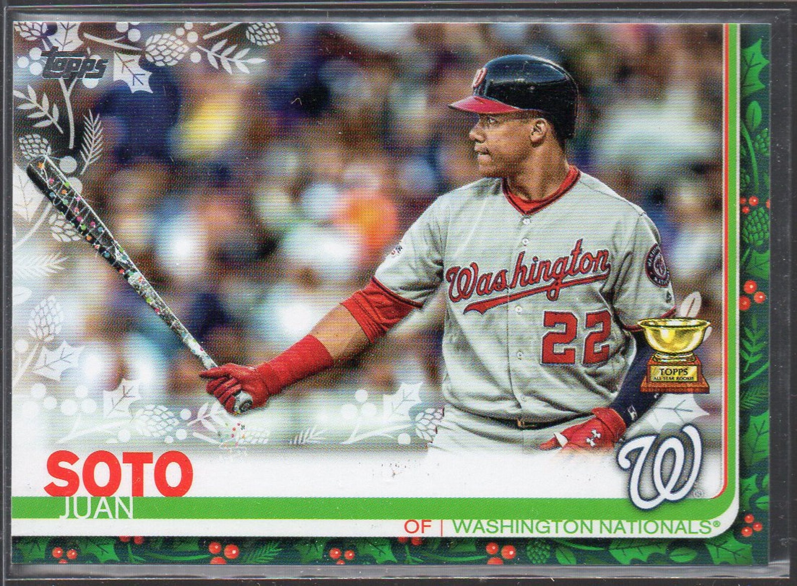 JUAN SOTO 2019 Topps Holiday 8 SP Bat Variation Baseball Card Etsy