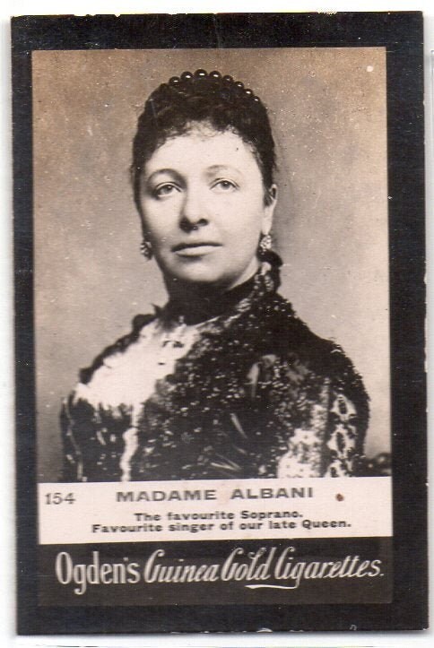 EMMA ALBANI c.1901 Ogden's Guinea Gold Cigarette Card