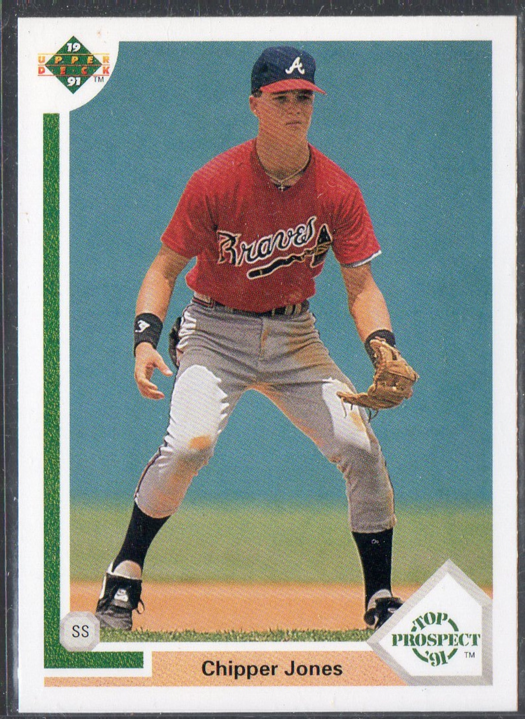 CHIPPER JONES RC 1991 Upper Deck #55 Baseball Card - Atlanta