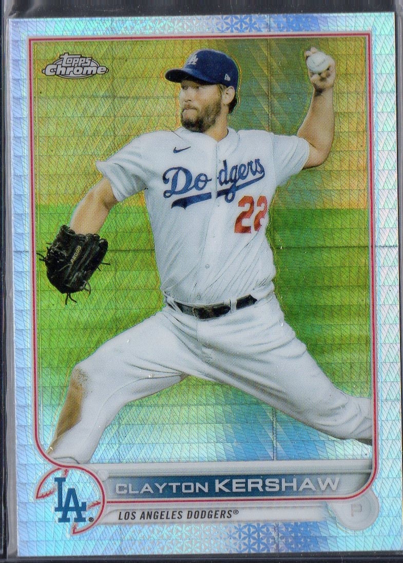 CLAYTON KERSHAW 2022 Topps Chrome #183 Prism Refractor Parallel