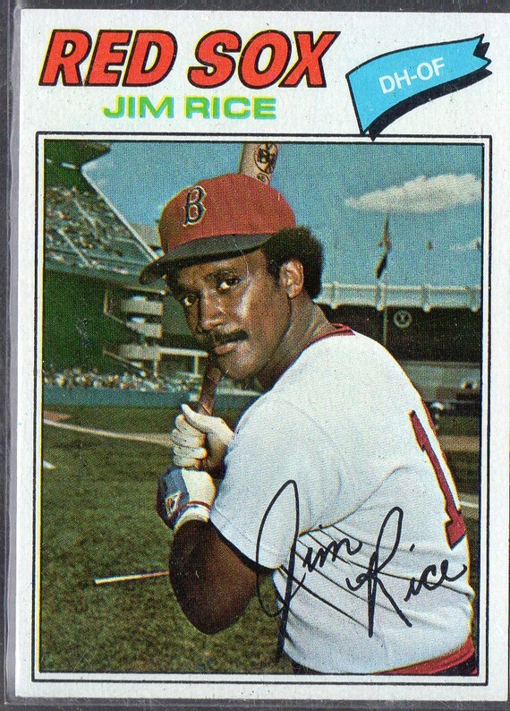 JIM RICE 1977 Topps 60 Baseball Card Boston Red Sox Etsy