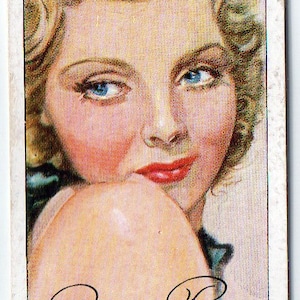 RENE RAY 1938 Speler Film Stars 3e Serie #41 Sigarettenkaart