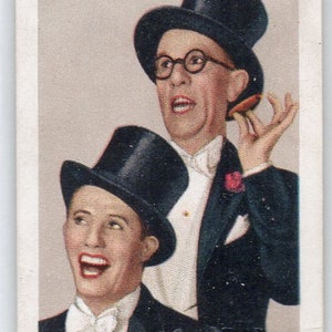 BERT WHEELER/ROBERT WooLSEY 1935 Gallaher Stars of Screen & Stage #6 Cigarette Card