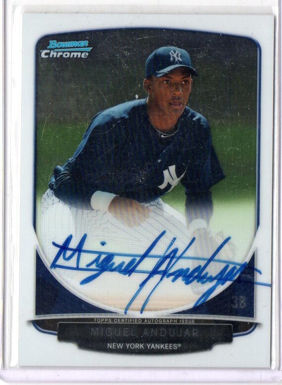 Miguel Andujar オンカード直筆サイン ミゲル・アンドゥハー RC Miguel 