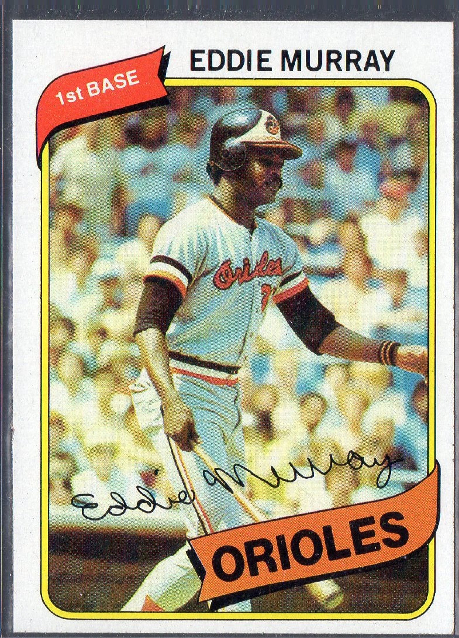 EDDIE MURRAY 1980 Topps 160 Baseball Card Baltimore Orioles - Etsy