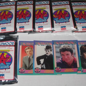 HOLLYWOOD TRADING CARDS 1991 Starline Unopened Packs Lot (6)
