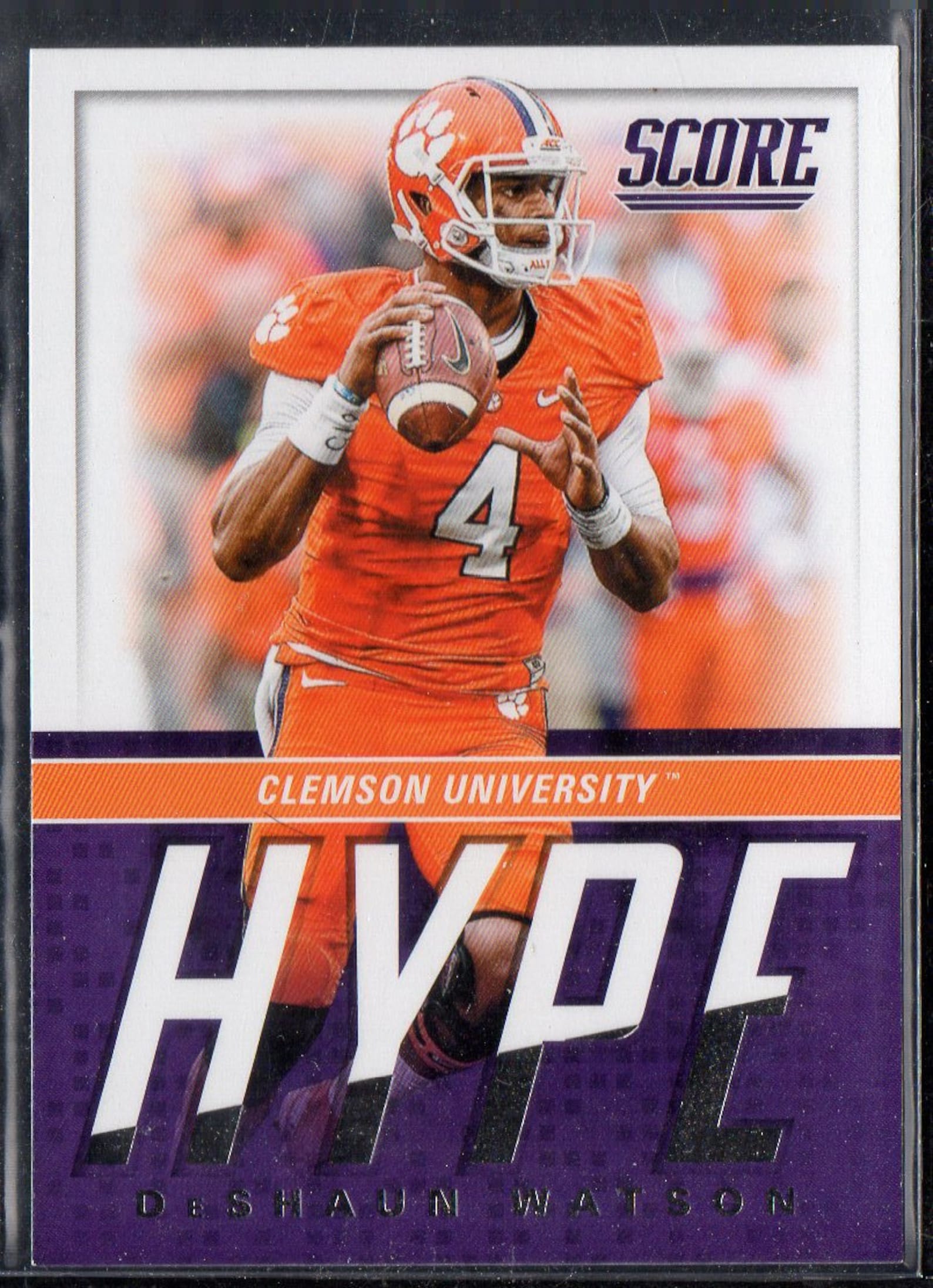 DESHAUN WATSON RC 2017 Score Hype 13 Football Card Clemson