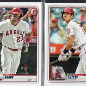MIKE TROUT & SHOHEI OHTANi 2020 Bowman Baseball Cards (2) Lot