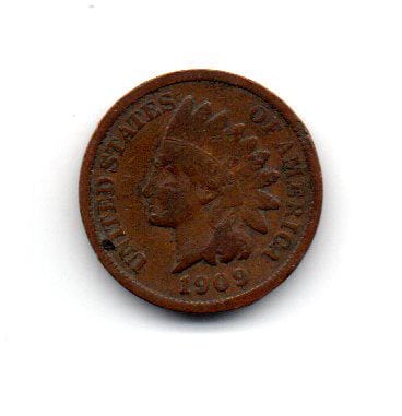 ヴィンテージ 1909 米国インディアンヘッド セント (B) コイン