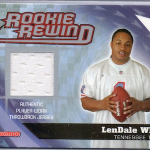 LENDALE WHITE 2006 Bowman Rookie Rewind Jersey Voetbalkaart - Tennessee Titans