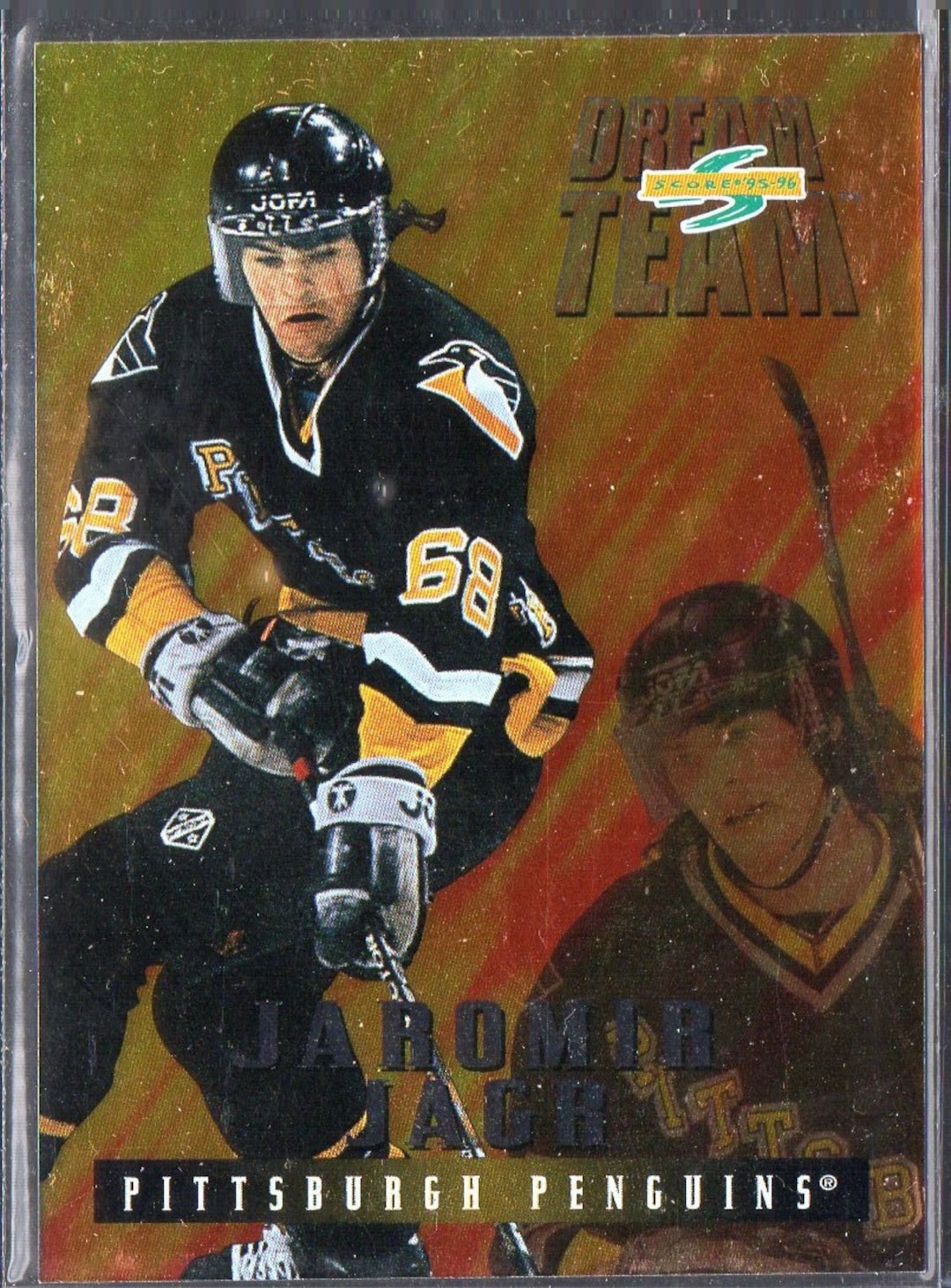 JAROMIR JAGR 1995 Score Dream Team #8 Hockey Card - Pittsburgh
