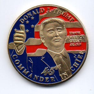 DONALD TRUMP c.2020 Commander in Chief Coin Token
