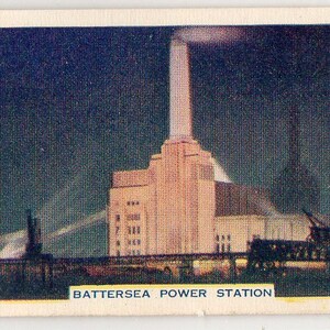 BATTERSEA POWER STATION 1936 Phillips This Mechanized Age #14 Cigarette Card