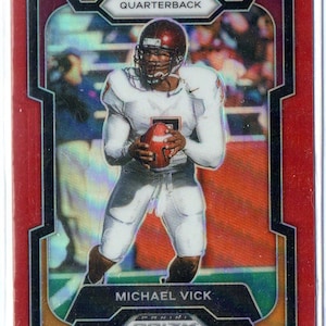 MICHAEL VICK 2024 Panini Prizm #2 Red Prizm Parallel Football Card #/299 - Virginia Tech