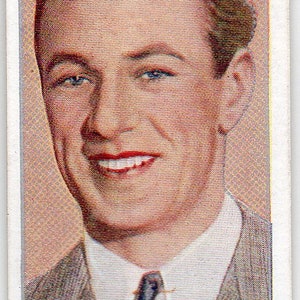 GARY COOPER 1936 Carreras film sterren #23 sigaret kaart