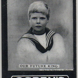 Our Future King (EDWARD VIII) c.1901 Ogden&#39;s Guinea Gold Cigarette Card